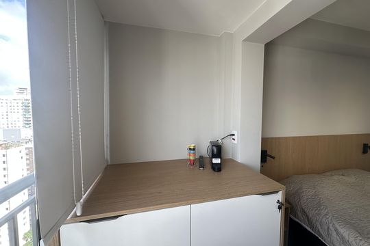 Studio de kitnet/studio para alugar com 1 quarto, 22m² em Cidade Monções, São Paulo