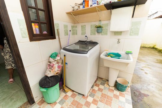 Área de Serviço - tanque de casa de condomínio à venda com 3 quartos, 50m² em Campo Grande, Rio de Janeiro