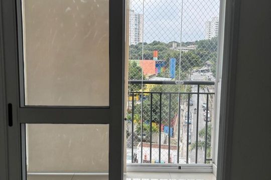 Varanda da sala de apartamento à venda com 2 quartos, 49m² em Jardim Celeste, São Paulo