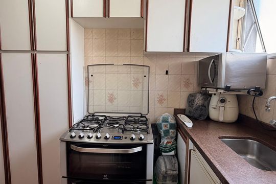 Cozinha de apartamento à venda com 2 quartos, 57m² em São José, São Caetano do Sul