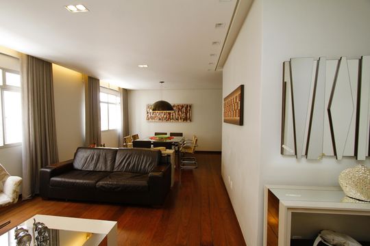 Sala de apartamento à venda com 3 quartos, 130m² em Buritis, Belo Horizonte