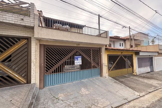 Fachada + placa grande PPJV-899 de casa à venda com 3 quartos, 205m² em Jardim Rina, Santo André