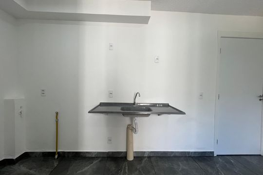 Cozinha de apartamento para alugar com 2 quartos, 32m² em Parque Pan Americano, São Paulo