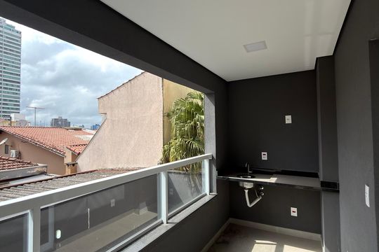 Varanda gourmet de apartamento à venda com 2 quartos, 73m² em Jardim do Mar, São Bernardo do Campo
