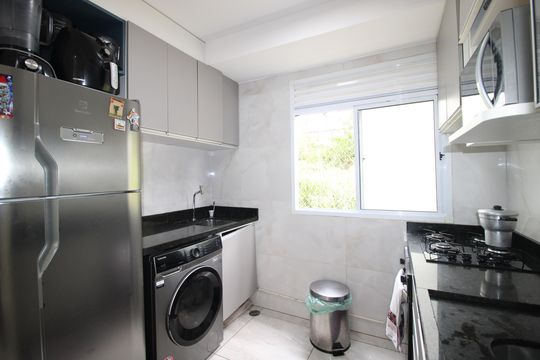 Cozinha de apartamento à venda com 2 quartos, 38m² em Colônia (zona Leste), São Paulo