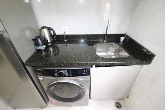 Cozinha de apartamento à venda com 2 quartos, 38m² em Colônia (zona Leste), São Paulo