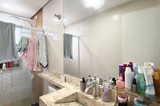 Banheiro da Suíte de casa à venda com 3 quartos, 150m² em Vila Penteado, São Paulo