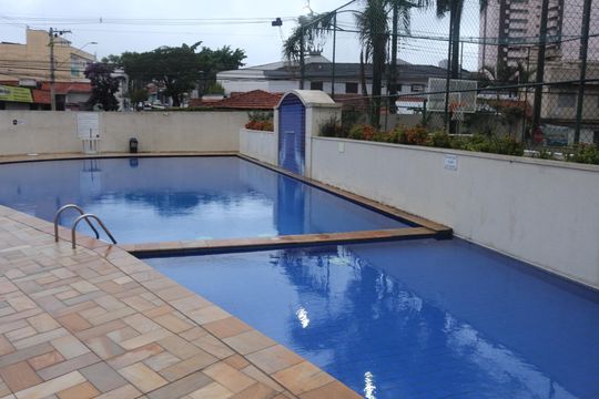 Área comum - Piscina de apartamento à venda com 3 quartos, 62m² em Campestre, São Caetano do Sul
