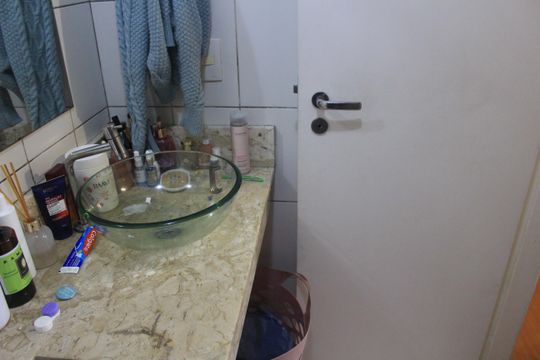 Banheiro da Suíte de apartamento à venda com 3 quartos, 62m² em Campestre, São Caetano do Sul