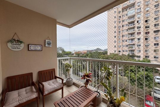 Varanda de apartamento para alugar com 3 quartos, 70m² em Recreio dos Bandeirantes, Rio de Janeiro