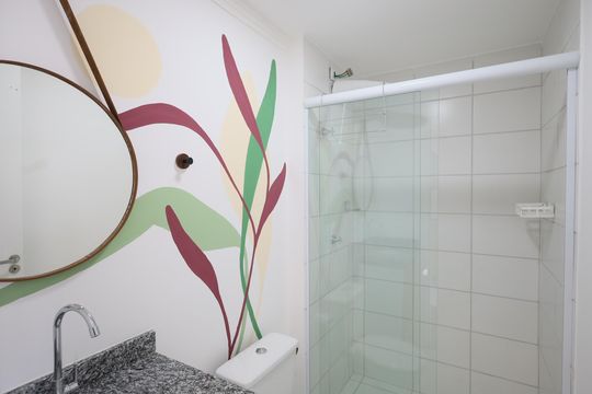Banheiro de apartamento para alugar com 2 quartos, 38m² em Km 18, Osasco