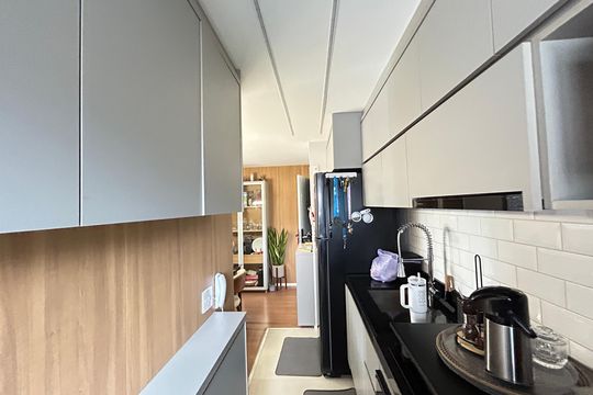 Cozinha de apartamento à venda com 3 quartos, 70m² em Cachambi, Rio de Janeiro