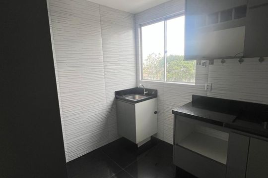 Cozinha de apartamento à venda com 2 quartos, 50m² em Riacho Fundo II - 1A Etapa, Brasília