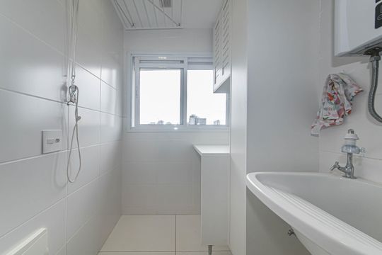 Cozinha - Lavanderia Integrada de apartamento para alugar com 1 quarto, 55m² em Chácara Santo Antônio (zona Sul), São Paulo