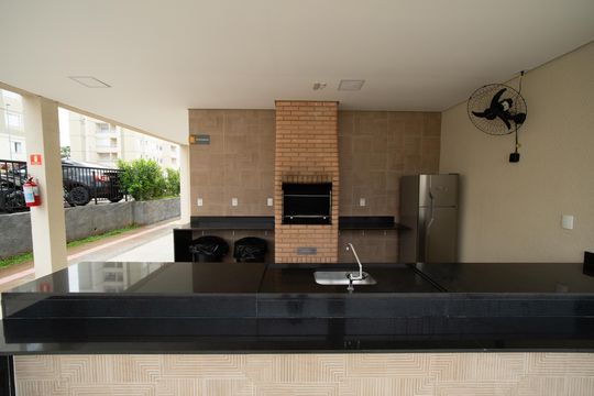 Área comum - Churrasqueira de apartamento à venda com 2 quartos, 70m² em Jardim Carolina, Jundiaí
