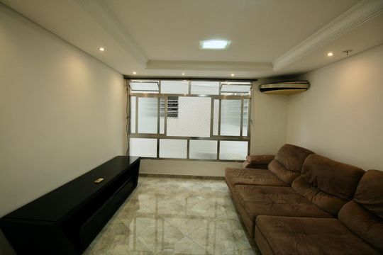 Sala de apartamento para alugar com 2 quartos, 100m² em Macuco, Santos