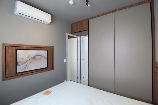 Quarto Suíte de apartamento para alugar com 1 quarto, 33m² em Moema, São Paulo