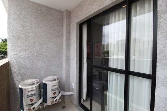 Varanda de apartamento para alugar com 1 quarto, 33m² em Moema, São Paulo