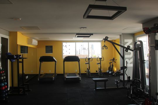 Área comum - Academia de apartamento para alugar com 2 quartos, 66m² em Campo Grande, Santos