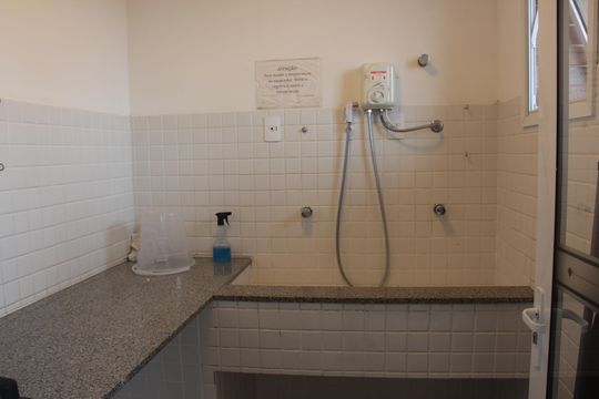 Área comum de apartamento para alugar com 2 quartos, 66m² em Campo Grande, Santos