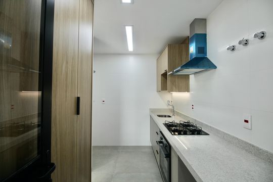 Cozinha  de apartamento para alugar com 1 quarto, 55m² em Boqueirão, Santos