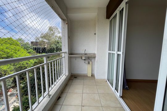 Varanda da Sala de apartamento para alugar com 2 quartos, 70m² em Ferreira, São Paulo