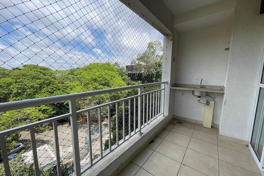 Varanda da Sala de apartamento para alugar com 2 quartos, 70m² em Ferreira, São Paulo