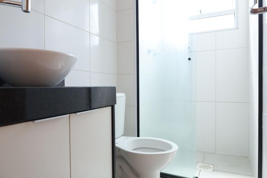 Banheiro de apartamento à venda com 2 quartos, 44m² em Colônia (zona Leste), São Paulo