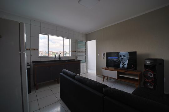 Sala/Cozinha de casa à venda com 1 quarto, 120m² em Jardim Fernandes, São Paulo