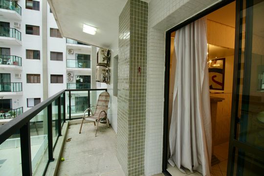 Varanda da Sala de apartamento para alugar com 3 quartos, 133m² em Embaré, Santos