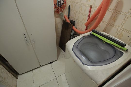 Área de Serviço de apartamento para alugar com 3 quartos, 133m² em Embaré, Santos