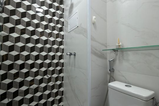Banheiro Social de apartamento para alugar com 1 quarto, 37m² em Jardim do Mar, São Bernardo do Campo