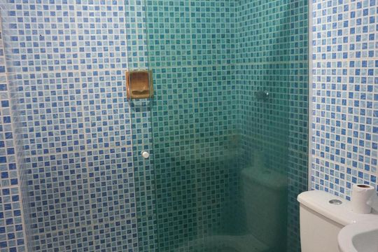 Banheiro de apartamento para alugar com 2 quartos, 56m² em Jardim Itapemirim, São Paulo