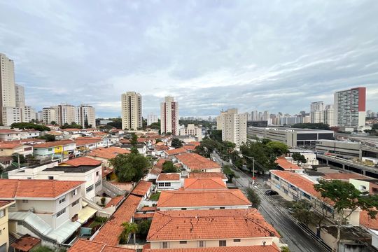 Vista do Quarto de apartamento para alugar com 1 quarto, 39m² em Campo Belo, São Paulo
