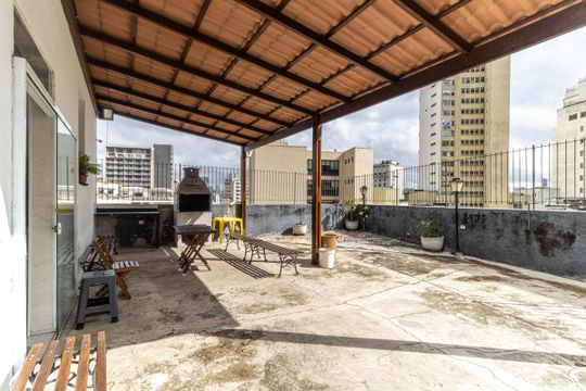 Terraço de kitnet/studio à venda com 1 quarto, 36m² em Campos Elíseos, São Paulo
