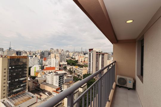 Varanda de apartamento à venda com 1 quarto, 30m² em Liberdade, São Paulo