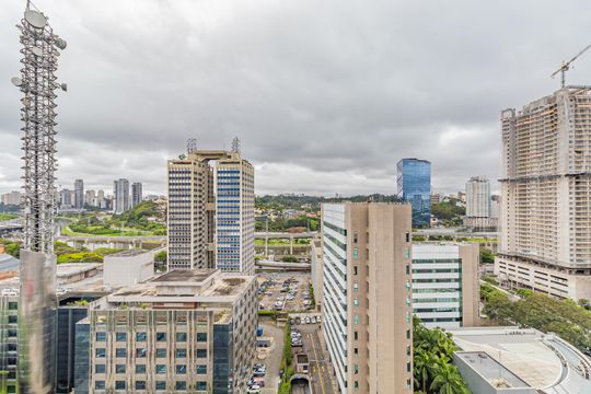 Vista da Varanda de kitnet/studio para alugar com 1 quarto, 25m² em Vila Cordeiro, São Paulo