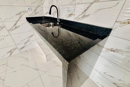Cozinha de casa para alugar com 1 quarto, 30m² em Cidade Antônio Estêvão de Carvalho, São Paulo