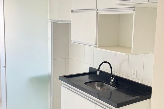 Cozinha de apartamento para alugar com 2 quartos, 57m² em Vila Progresso, Campinas