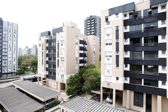 Sala Vista de apartamento à venda com 3 quartos, 73m² em Mont’serrat, Porto Alegre
