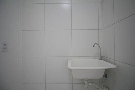Cozinha de apartamento para alugar com 2 quartos, 35m² em Vila Andrade, São Paulo