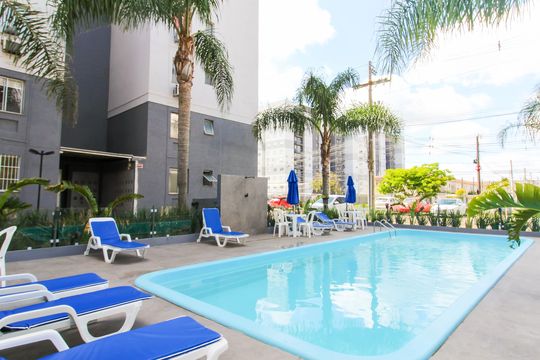 Área comum - Piscina de apartamento para alugar com 2 quartos, 44m² em Estância Velha, Canoas