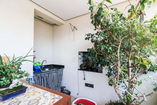 Varanda de apartamento à venda com 3 quartos, 123m² em Brooklin, São Paulo