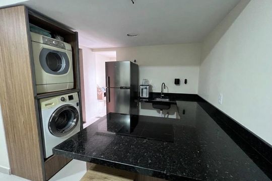 Cozinha de apartamento à venda com 1 quarto, 74m² em SH Grande Colorado, Brasília