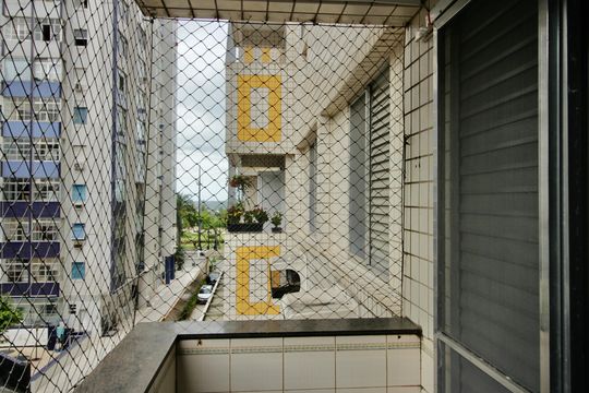 Varanda da Sala de apartamento para alugar com 2 quartos, 89m² em José Menino, Santos