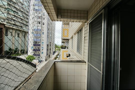 Varanda da Sala de apartamento para alugar com 2 quartos, 89m² em José Menino, Santos