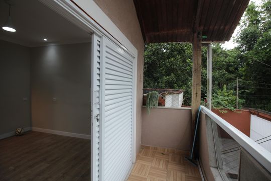 Varanda da Sala de casa para alugar com 2 quartos, 95m² em Morro Nova Cintra, Santos