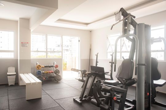 Área comum - Academia de apartamento para alugar com 1 quarto, 42m² em Vila da Saúde, São Paulo