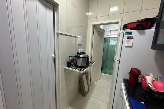 Cozinha de apartamento para alugar com 1 quarto, 22m² em Itararé, São Vicente