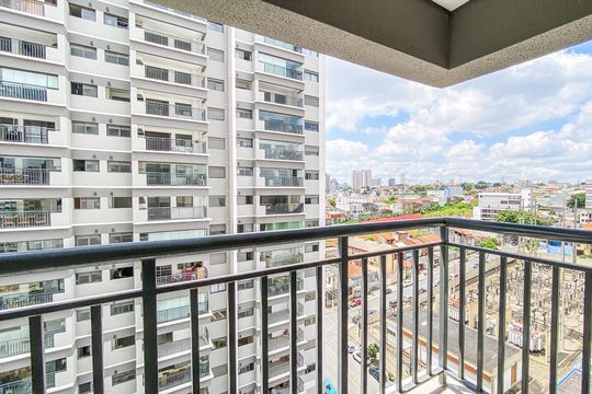 Varanda  de apartamento para alugar com 2 quartos, 41m² em Vila Guilhermina, São Paulo